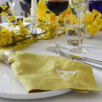 Spring Table Linens