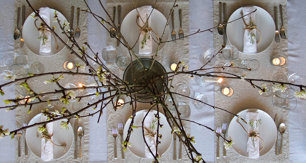 Natural Linen Table Runner Flax-Color