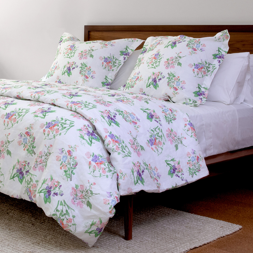 Spring bed linens Huddleson sweet pea linen duvet cover 