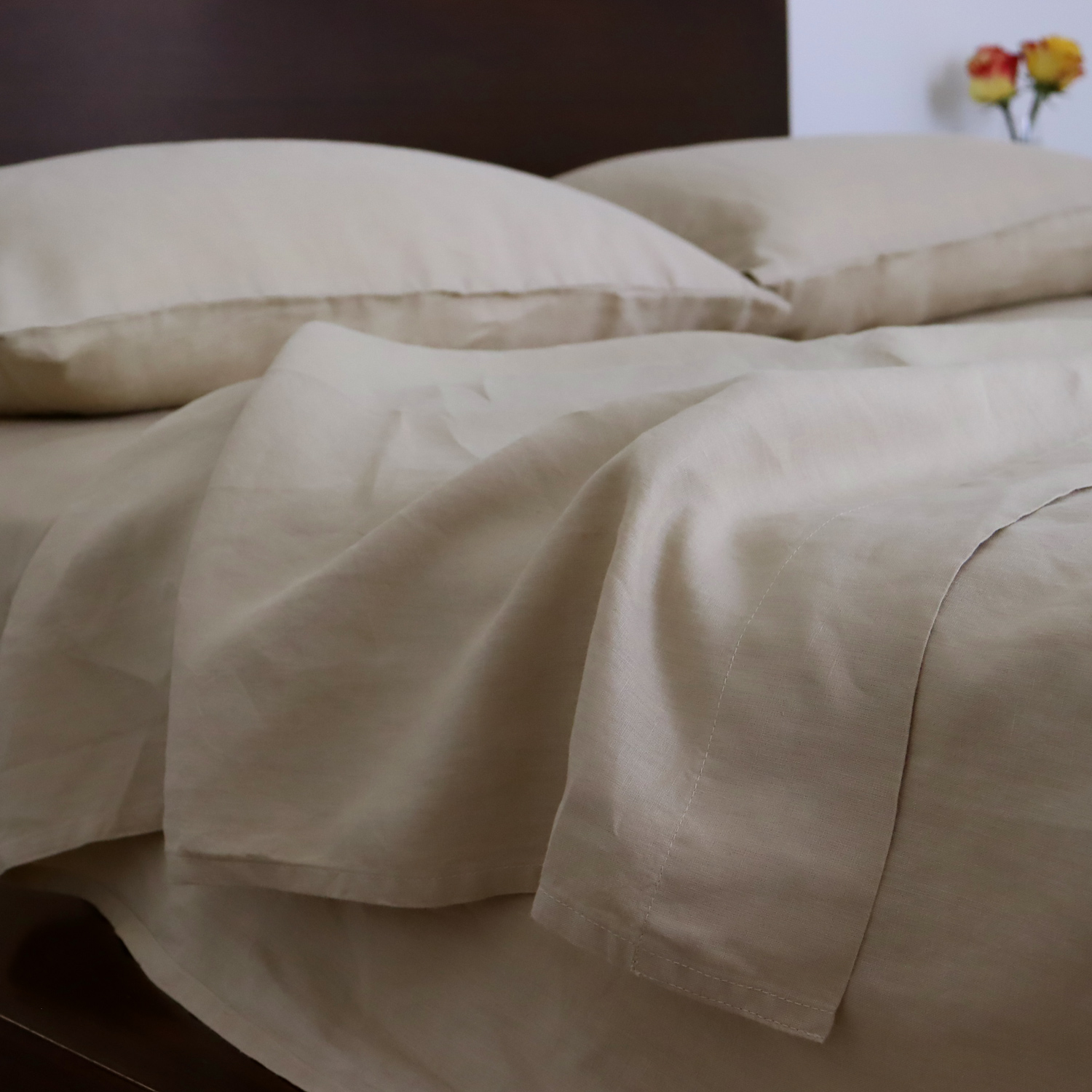 Camel Linen Sheets Summer Bed Linens